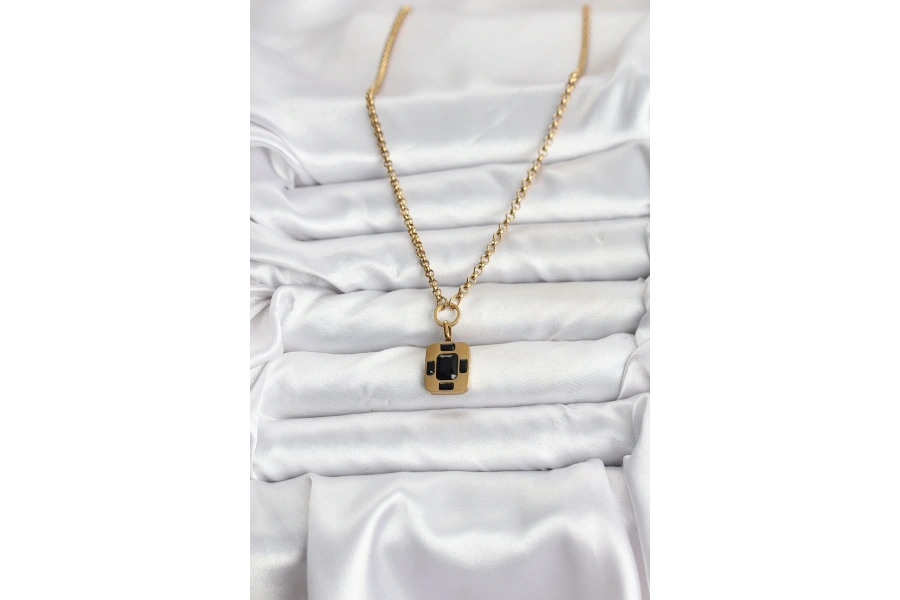 Shoecide 316l Çelik Zincir Gold Renk Vintage Model Kadın Kolye