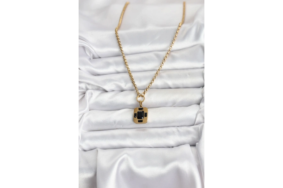 Shoecide 316l Çelik Zincir Gold Renk Vintage Model Kadın Kolye