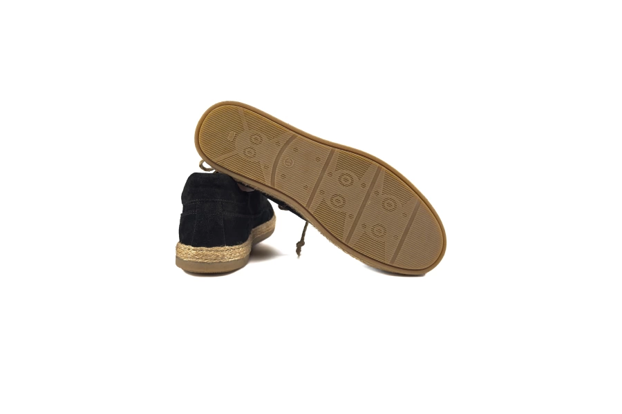 Shoecide Agememnon Siyah Hakiki Süet Deri Erkek Loafer Ayakkabı