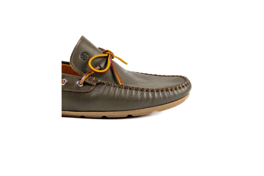 Shoecide Alabanda Koyu Yeşil Hakiki Deri Erkek Loafer Ayakkabı