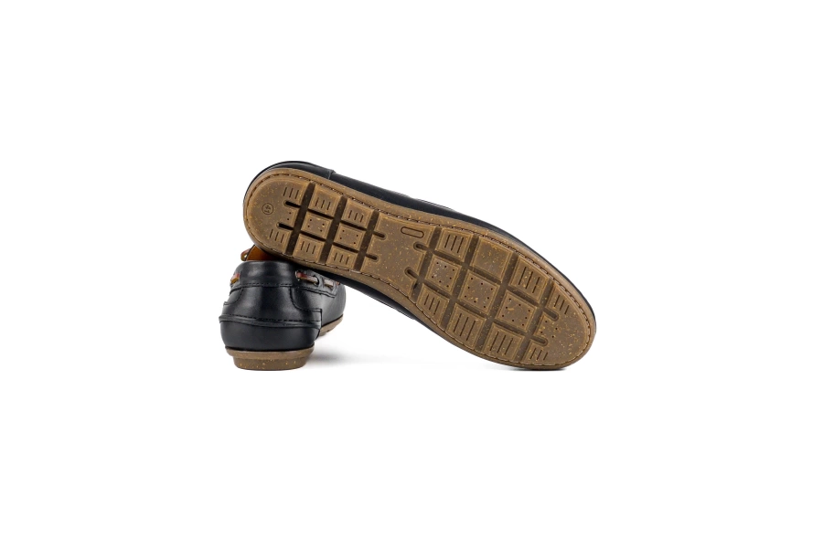 Shoecide Alabanda Siyah Hakiki Deri Erkek Loafer Ayakkabı