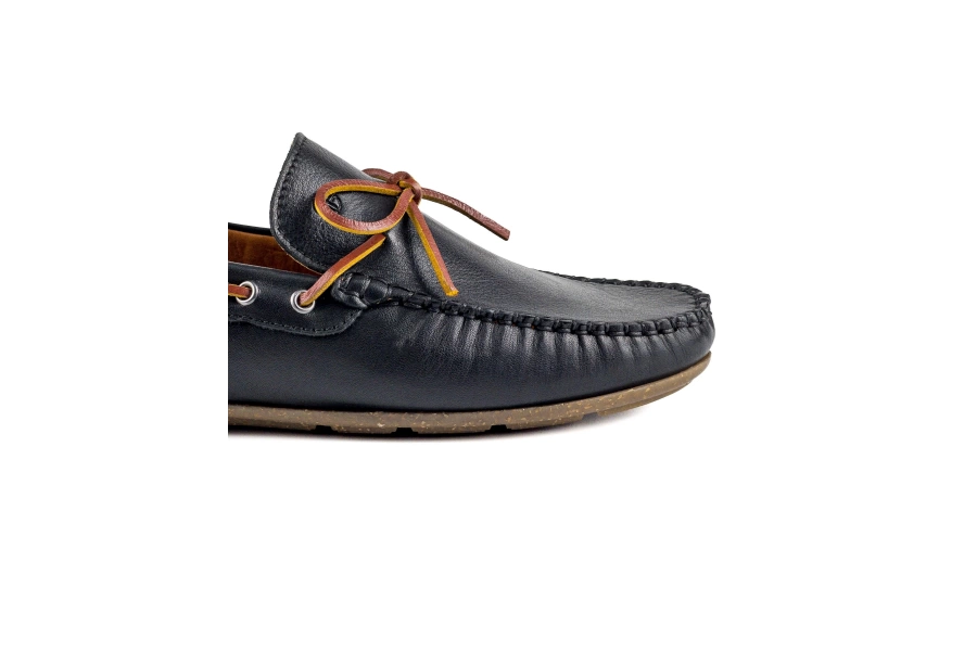 Shoecide Alabanda Siyah Hakiki Deri Erkek Loafer Ayakkabı
