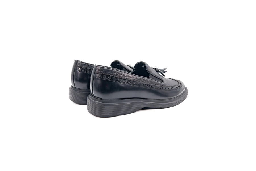 Shoecide Andante Siyah Açma Hakiki Deri Günlük Klasik Erkek Ayakkabı