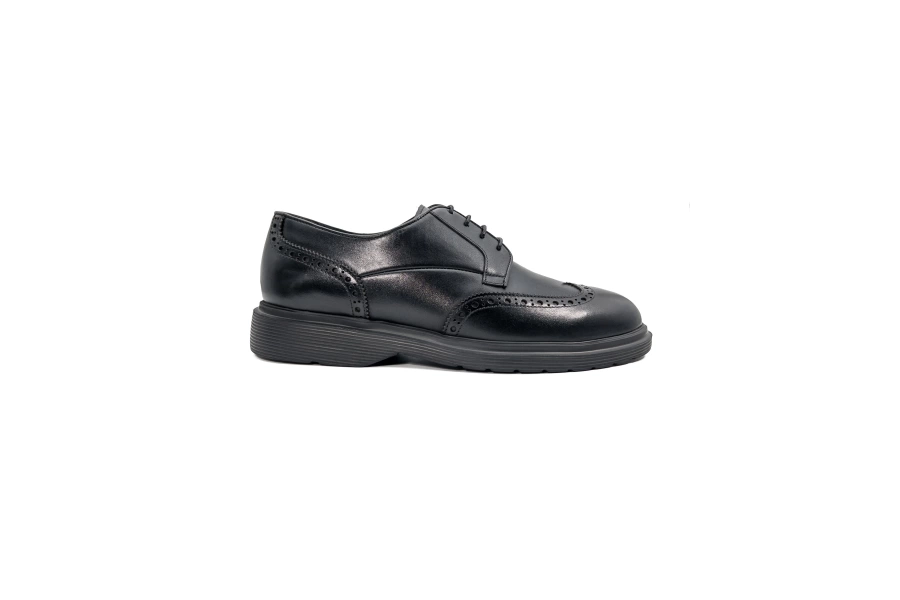 Shoecide Armoni Siyah Hakiki Deri Günlük Klasik Erkek Ayakkabı