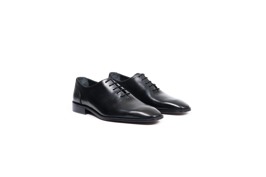 Shoecide Avangard Siyah Hakiki Deri Klasik Erkek Ayakkabı