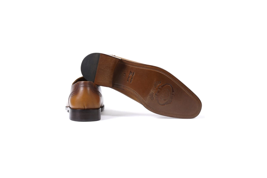 Shoecide Avangard Taba Hakiki Deri Klasik Erkek Ayakkabı