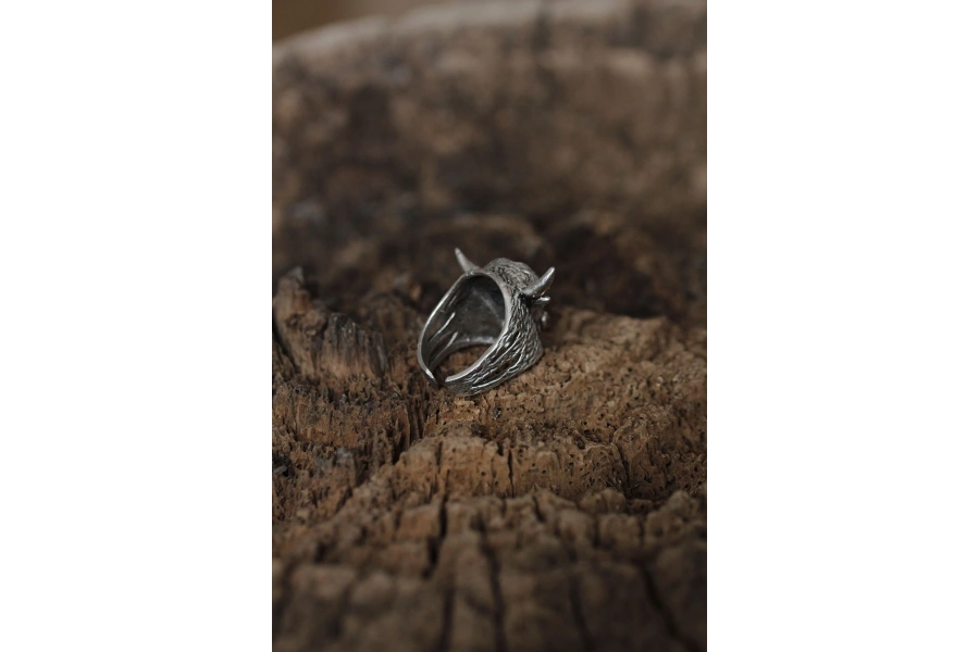 Shoecide Ayarlanabilir Bufalo Tasarımlı Erkek Yüzük