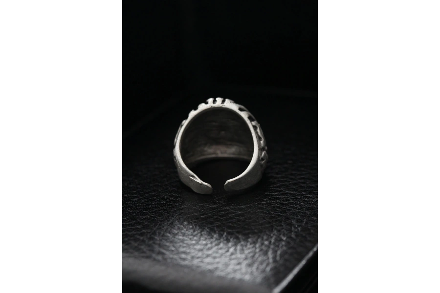 Shoecide Ayarlanabilir Desenli Kurukafa Model Erkek Yüzük