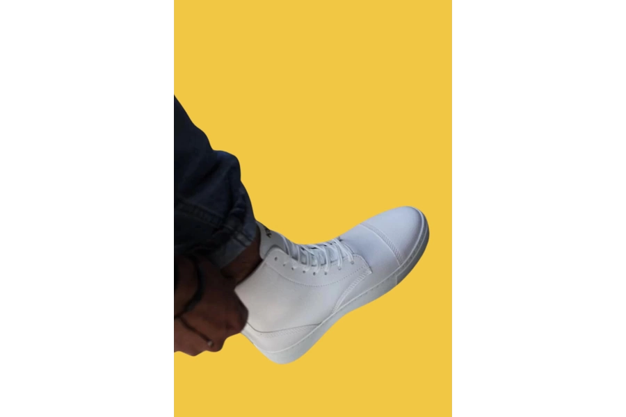Shoecide Bağcıklı Beyaz Erkek Spor Bot 022