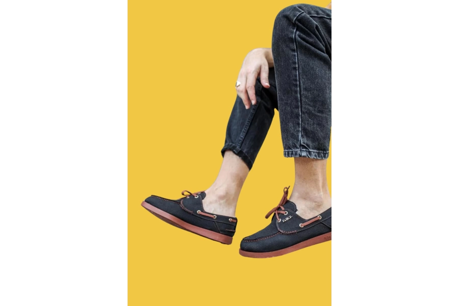 Shoecide Bağcıklı Mevsimlik Keten Siyah Erkek Klasik Ayakkabı 008 Siyah (taba Taban)