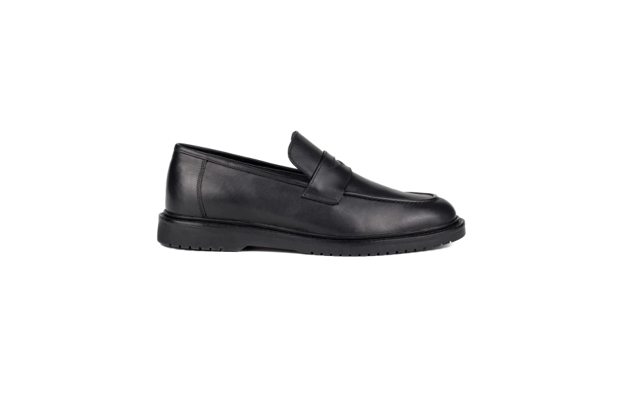 Shoecide Barok-pt Siyah Hakiki Deri Günlük Klasik Erkek Ayakkabı