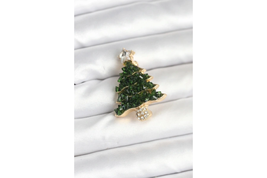 Shoecide Çam Ağacı Model Yılbaşı Temalı Broş