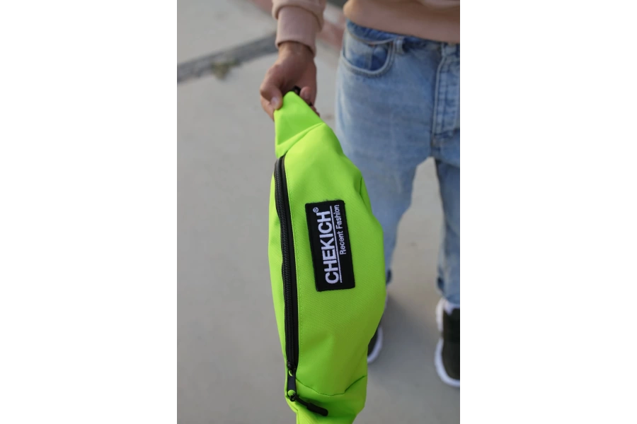 Shoecide SHOCNT002  Keten Erkek Çapraz Bel Çantası Yesıl