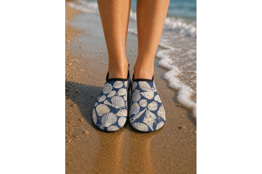 Shoecide Deniz Kabuğu Desen Kadın Deniz Ayakkabısı – (36-40) (10lu)