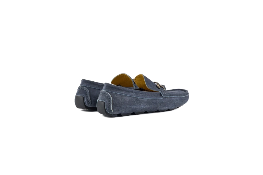 Shoecide Ephesus (özel Üretim Renk) Lacivert Hakiki Süet Deri Erkek Loafer Ayakkabı