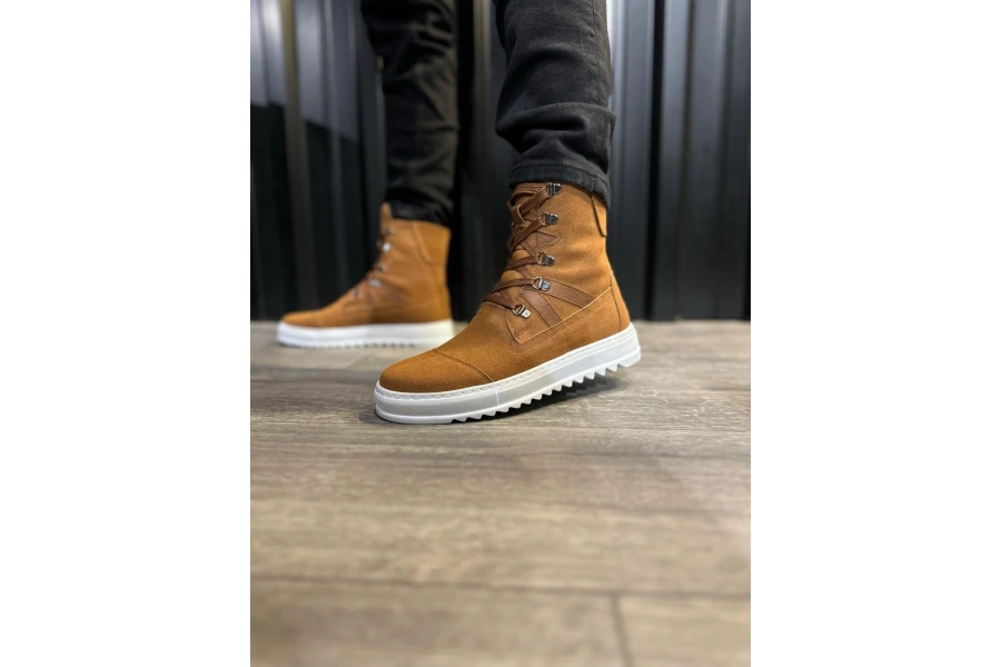 Shoecide Erkek Spor Bot B12 Taba Süet