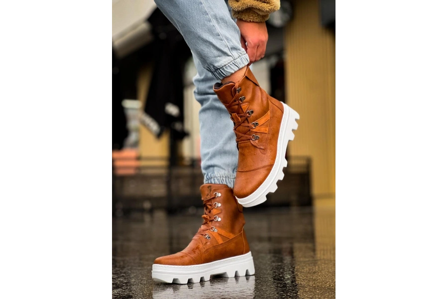 Shoecide Erkek Spor Bot B14 Taba