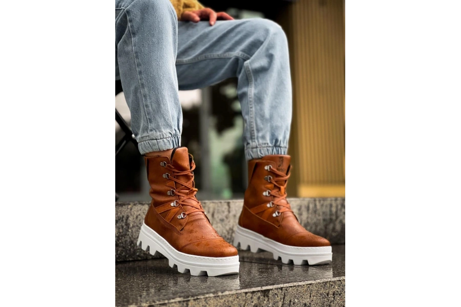 Shoecide Erkek Spor Bot B14 Taba