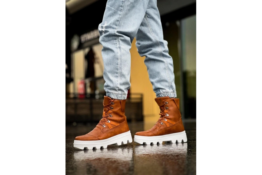 Shoecide Erkek Spor Bot B14 Taba