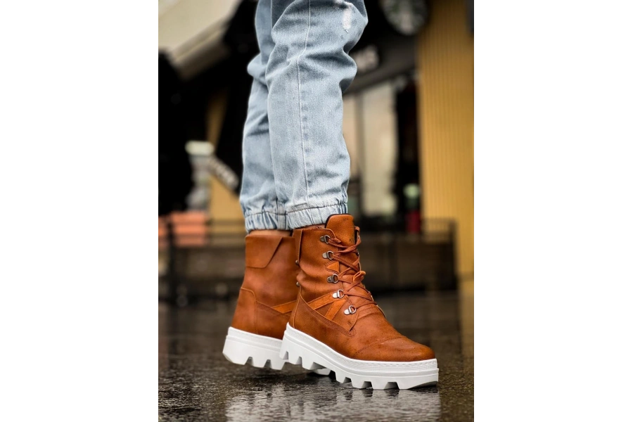 Shoecide Erkek Spor Bot B14 Taba