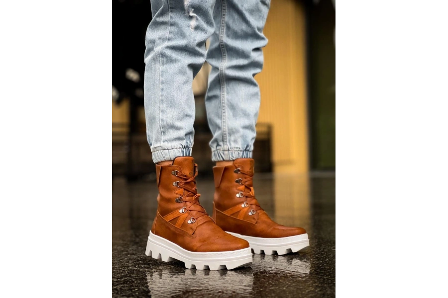 Shoecide Erkek Spor Bot B14 Taba