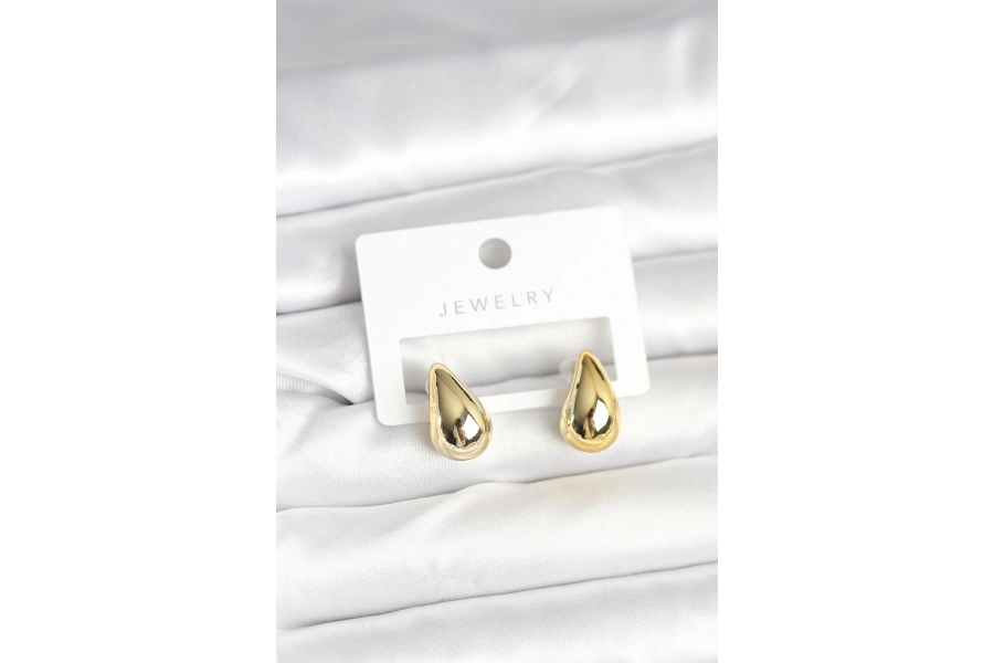 Shoecide Gold Renk Damla Küpe 17 Mm
