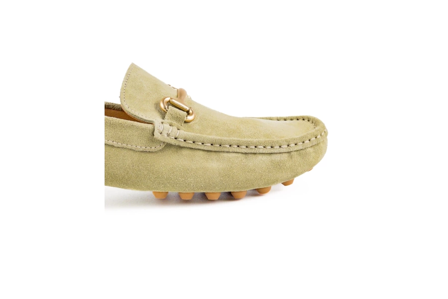 Shoecide Gordion Açık Yeşil Hakiki Süet Deri Erkek Loafer Ayakkabı