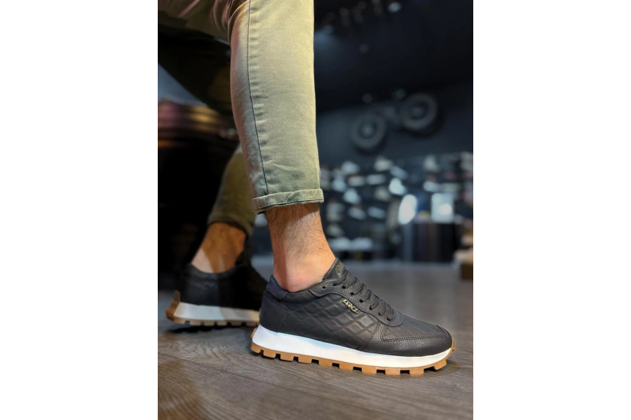 Shoecide Günlük Ayakkabı 002 Kapitone Siyah