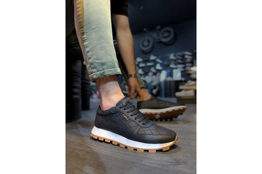 Shoecide Günlük Ayakkabı 002 Kapitone Siyah