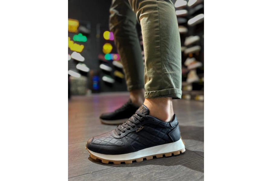 Shoecide Günlük Ayakkabı 002 Kapitone Siyah