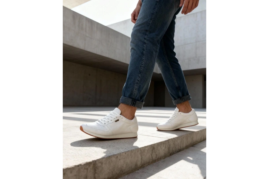 Shoecide Günlük Ayakkabı 002 Tırtıklı Beyaz