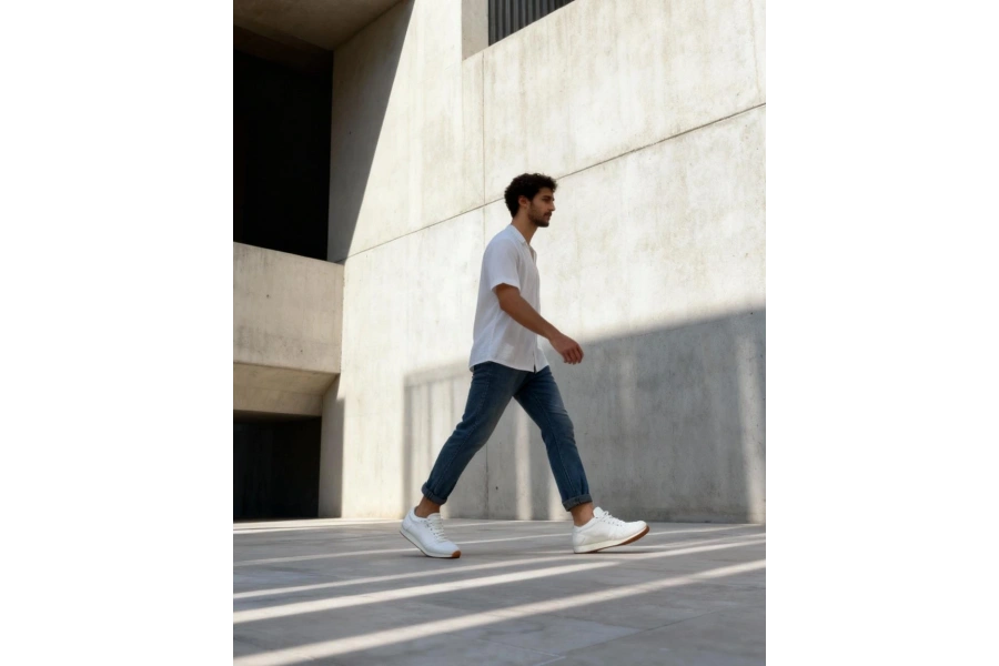 Shoecide Günlük Ayakkabı 002 Tırtıklı Beyaz