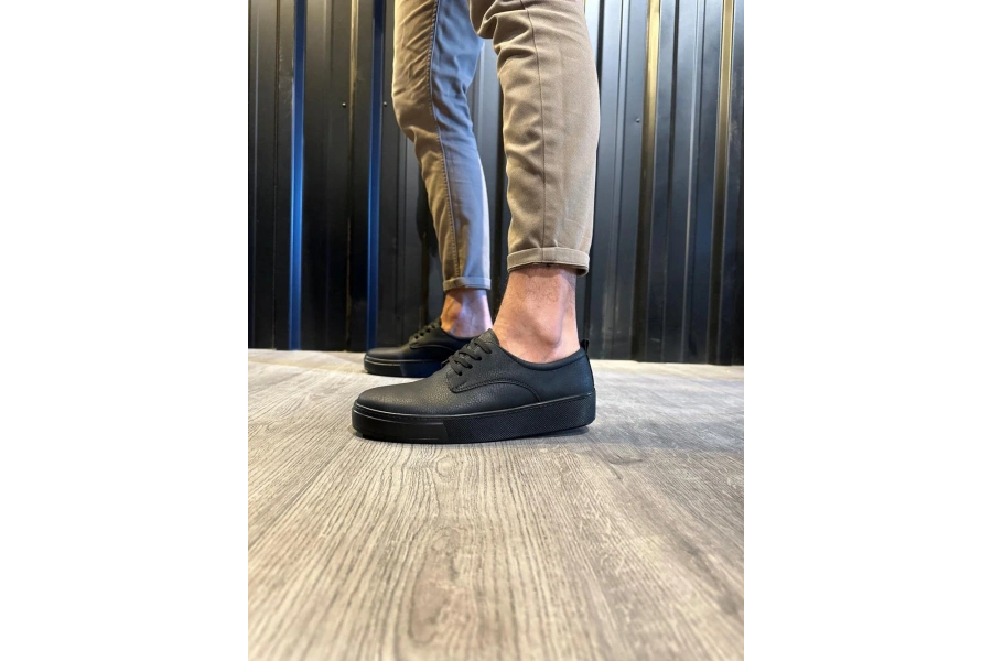 Shoecide Günlük Ayakkabı 077 Siyah (siyah Taban)
