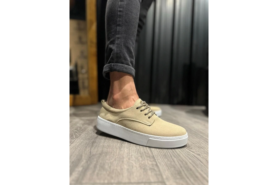 Shoecide Günlük Ayakkabı 077 Vizon Süet