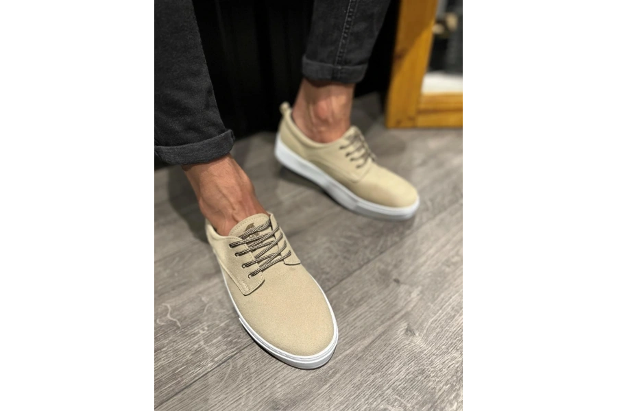 Shoecide Günlük Ayakkabı 077 Vizon Süet