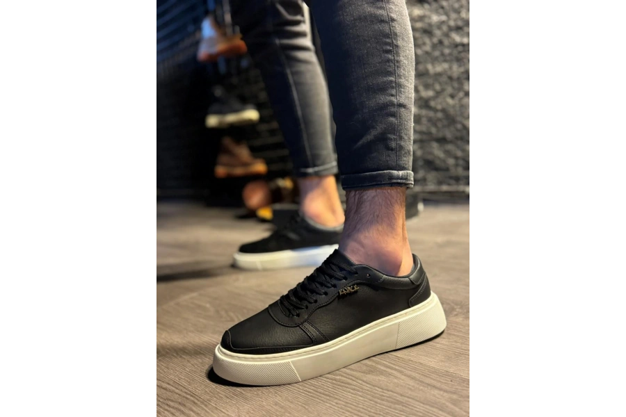 Shoecide Günlük Ayakkabı 222 Siyah (beyaz Taban)
