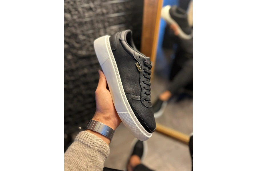 Shoecide Günlük Ayakkabı 222 Siyah (beyaz Taban)