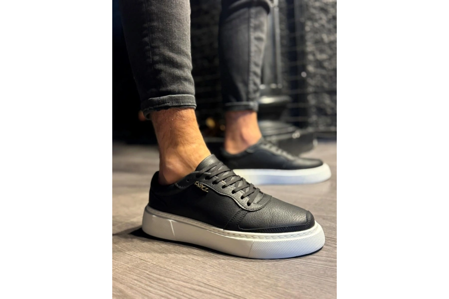 Shoecide Günlük Ayakkabı 222 Siyah (beyaz Taban)