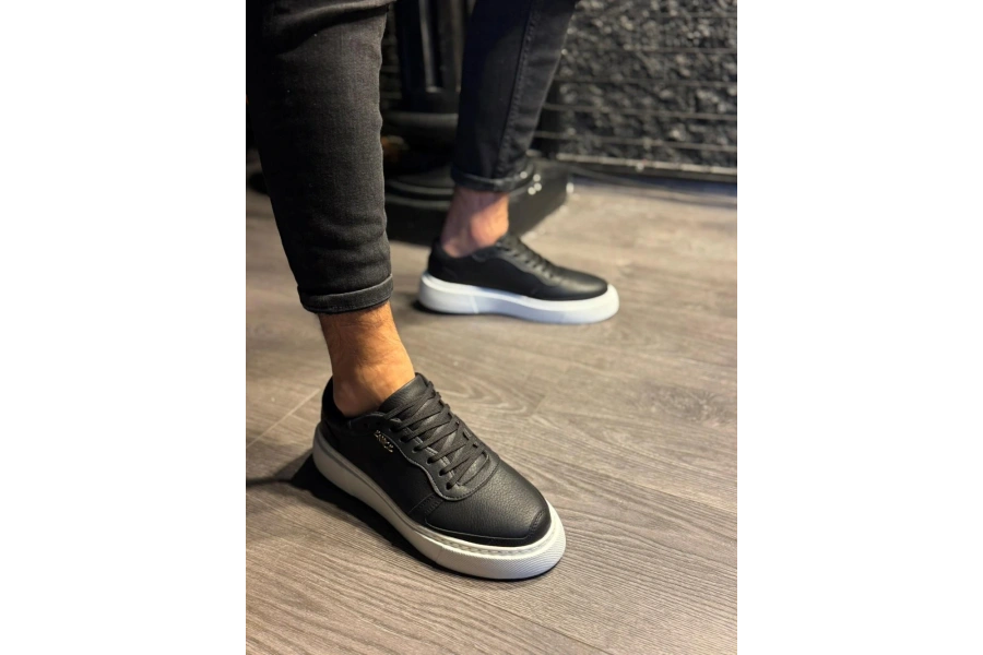 Shoecide Günlük Ayakkabı 222 Siyah (beyaz Taban)