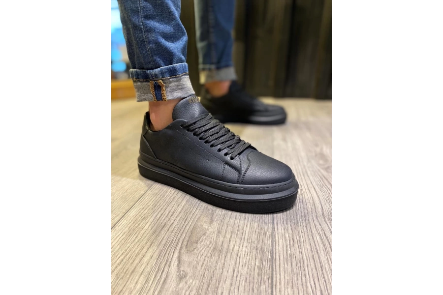 Shoecide Günlük Ayakkabı 421 Siyah (siyah Taban)