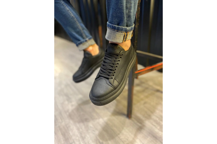 Shoecide Günlük Ayakkabı 421 Siyah (siyah Taban)