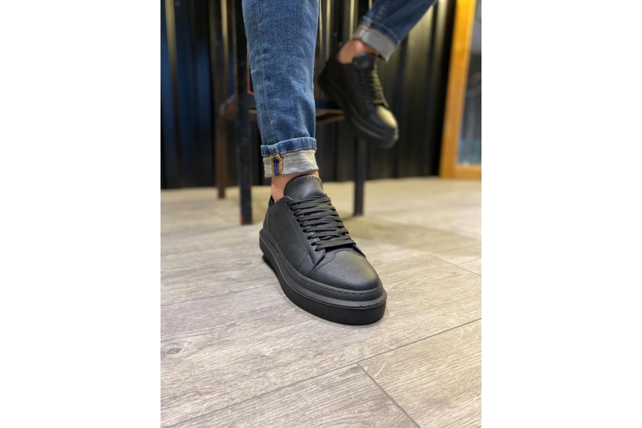 Shoecide Günlük Ayakkabı 421 Siyah (siyah Taban)