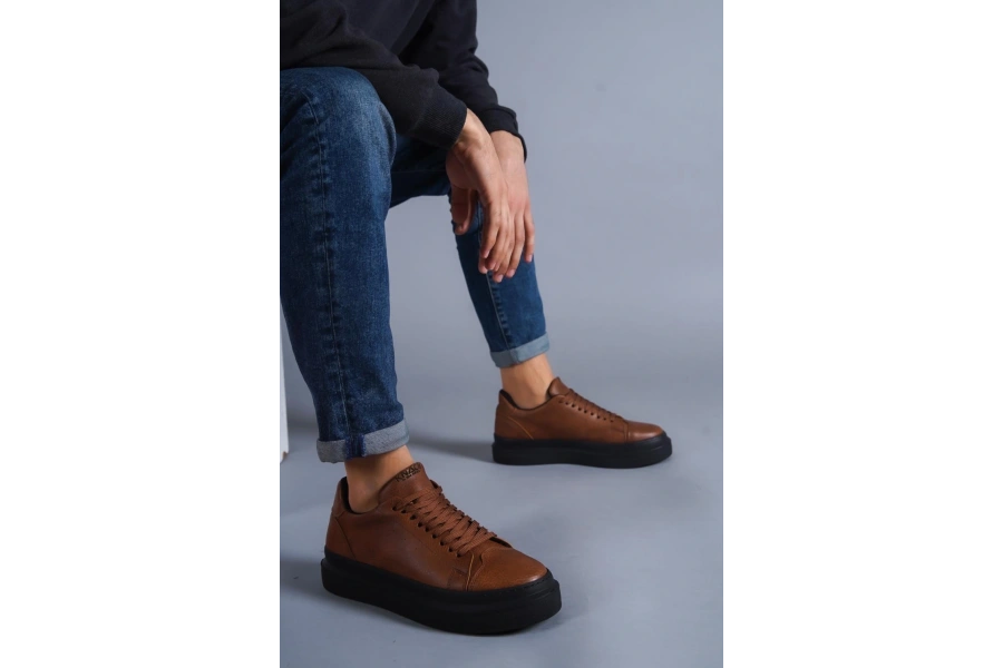 Shoecide Günlük Ayakkabı 421 Taba (siyah Taban)