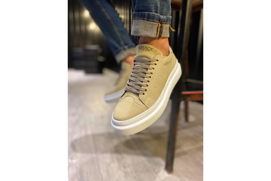 Shoecide Günlük Ayakkabı 421 Vizon Süet