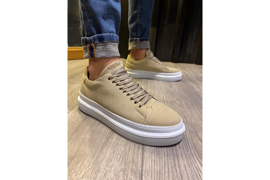 Shoecide Günlük Ayakkabı 421 Vizon Süet