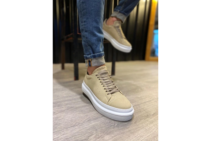 Shoecide Günlük Ayakkabı 421 Vizon Süet