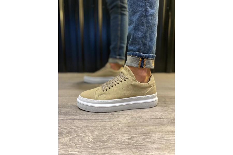 Shoecide Günlük Ayakkabı 421 Vizon Süet