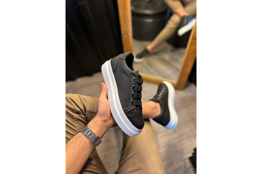 Shoecide Günlük Ayakkabı 521 Siyah (beyaz Taban)
