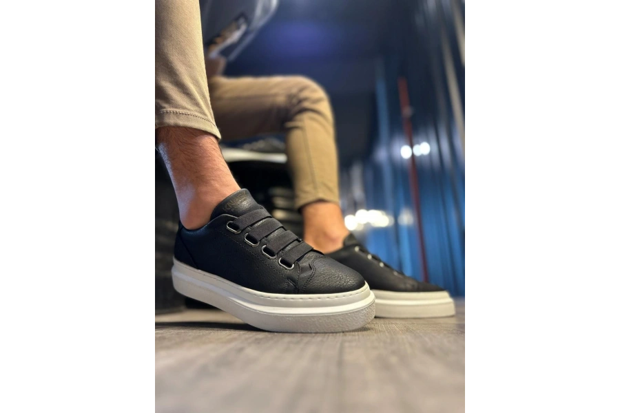 Shoecide Günlük Ayakkabı 521 Siyah (beyaz Taban)
