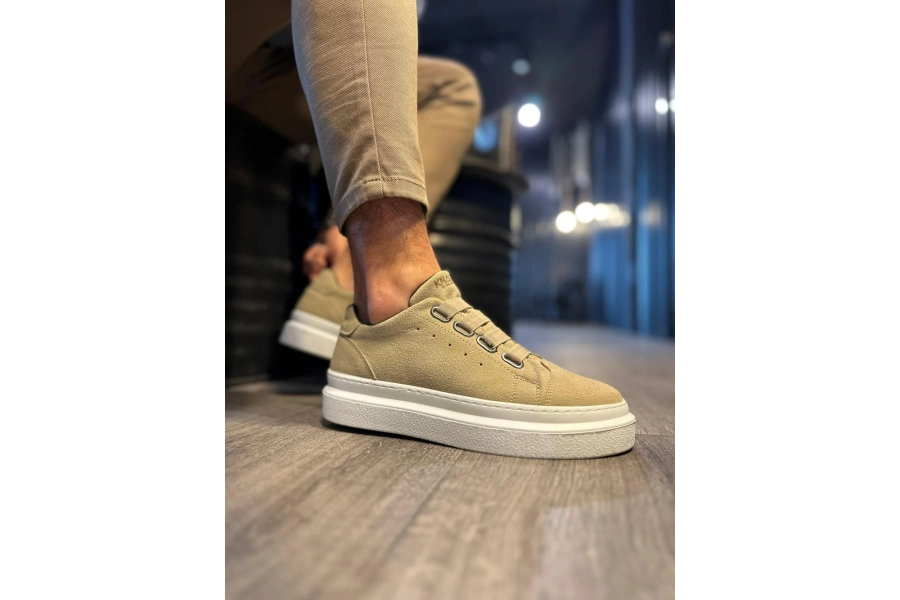 Shoecide Günlük Ayakkabı 521 Vizon Süet